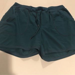 🔥💰🔥❣️St Johns Bay athletic shorts drawstring waist front pockets teal color